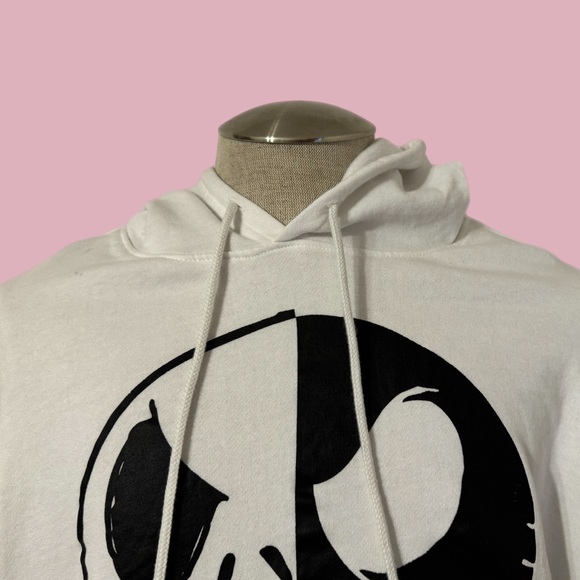 Nightmare Before Christmas Jack Skellington Black & White Hoodie Size 2XL NWT - Picture 2 of 13